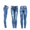 LADY JEANS BLUE-WHITE CONTRAS